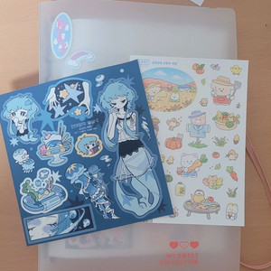 (급처!!)다꾸 처분 브랜드 씰스, 모조지 포함 바인더 일괄 양도