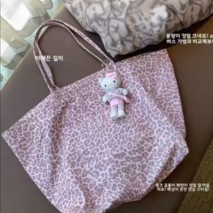 핑크 레오파드 에코백 가방