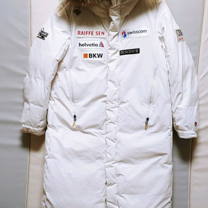 [XL] 데상트 40주년 아우디 롱패딩점퍼 화이트1318