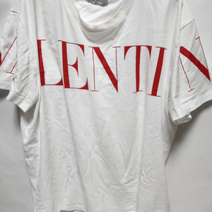 (L사이즈) 발렌티노 로고 프린트 코튼 티셔츠