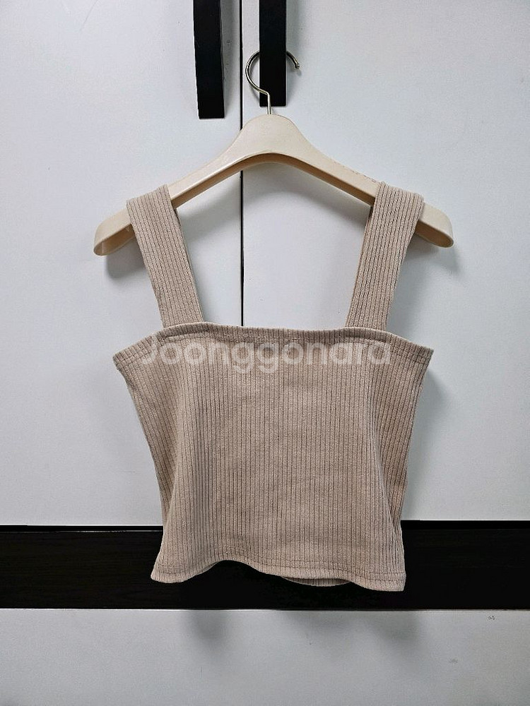 베이지 골지 니트 나시--1