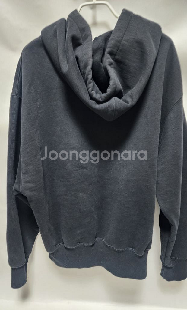 아미 빅하트 로고 블랙 후드티 (M사이즈)--1