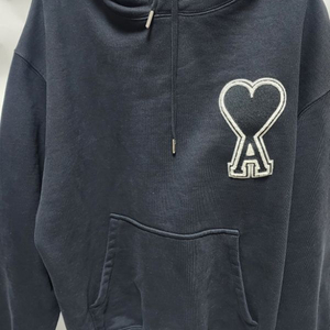 아미 빅하트 로고 블랙 후드티 (M사이즈)