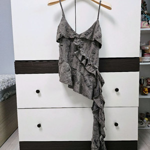 그레이 빈티지 뷔스티에 나시 (새옷)