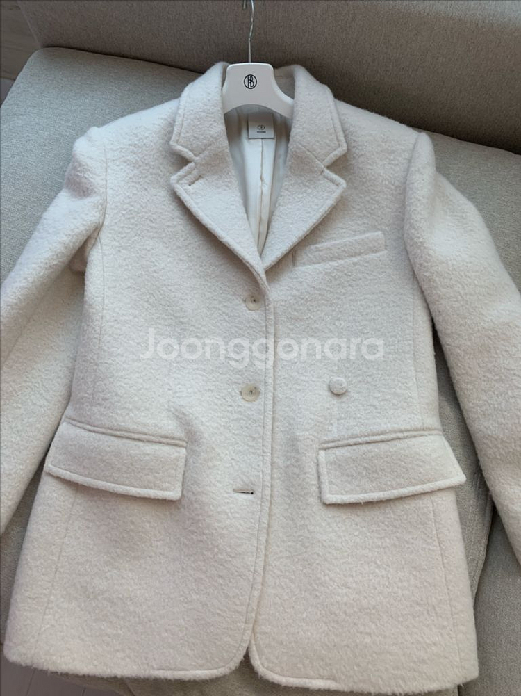 블러썸에이치컴퍼니 포니 더블브레스트 자켓 코트(차정원착용)--5