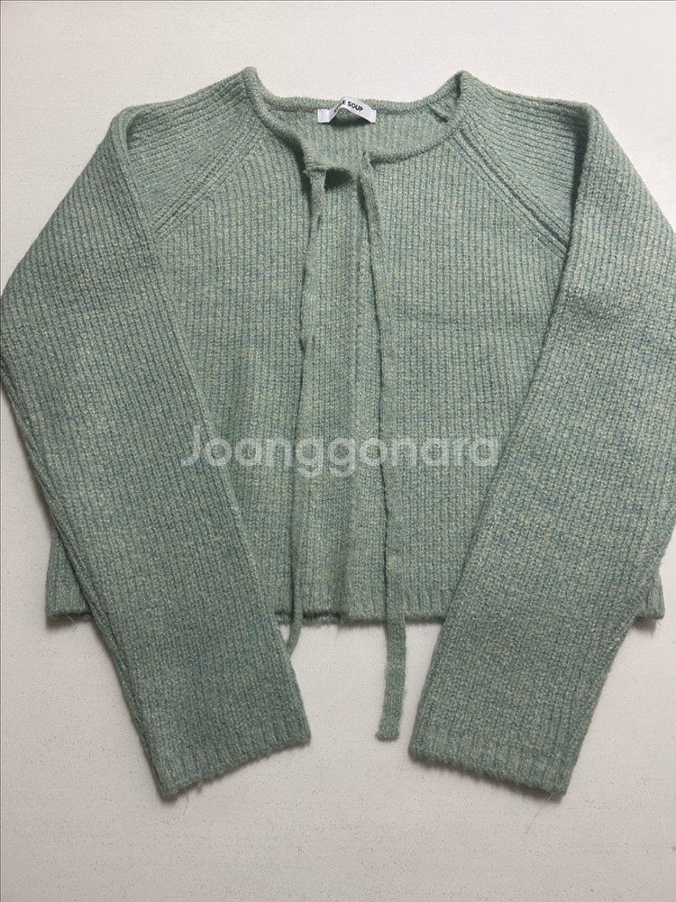 숲 세미크롭 가디건--1