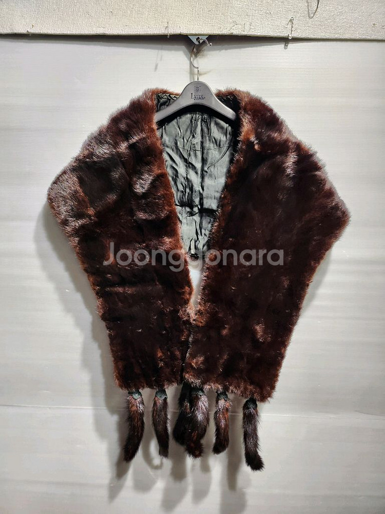 밍크 모피 숄--0