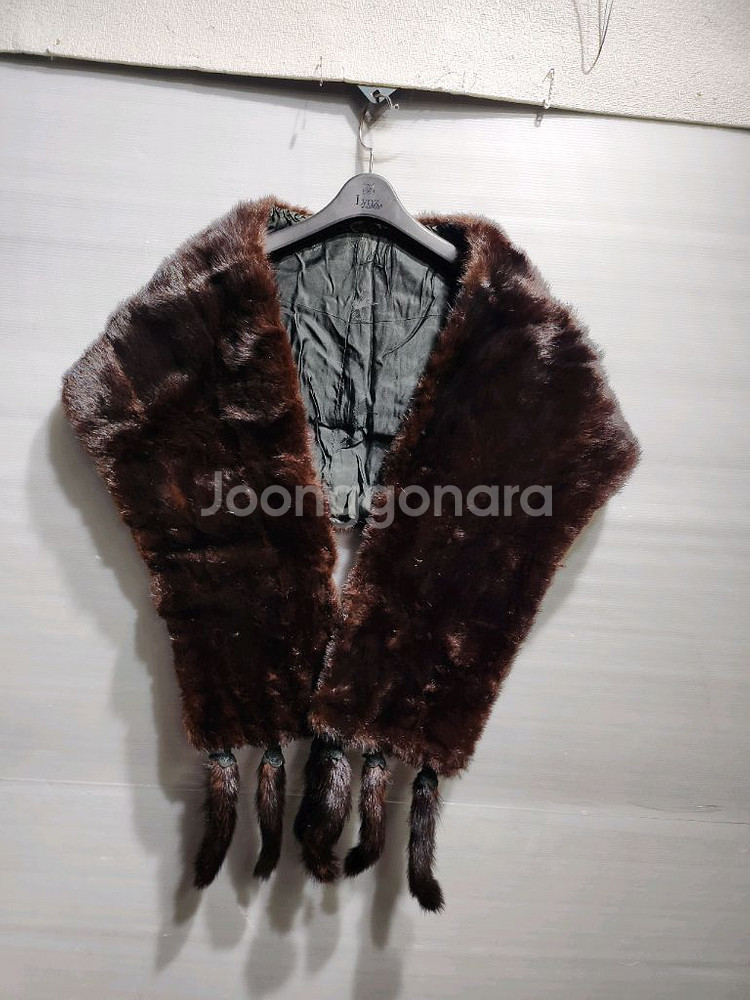 밍크 모피 숄--2