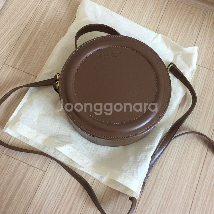 택포) 코코아 브라운백 갈색가방 크로스백 숄더백 탑핸들 토트백 원형 탬버린백--1