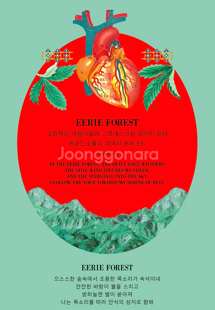 택포) 단종 에코드소울 이어리 포레스트 저널 하드커버 다이어리 양장노트 필사노트 2026년--5