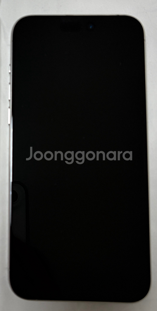 [리퍼 미사용] 아이폰15 프로 맥스 화이트 티타늄 512GB + 새케이스2개,액정강화유리13개,카메라강화유리7개--3