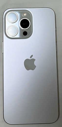 [리퍼 미사용] 아이폰15 프로 맥스 화이트 티타늄 512GB + 새케이스2개,액정강화유리13개,카메라강화유리7개--5