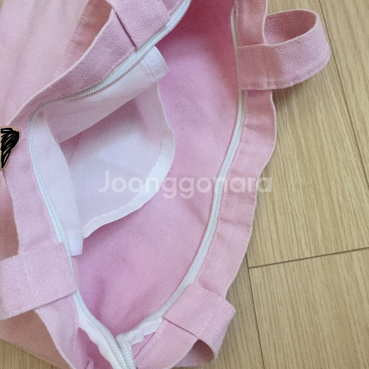 택포) 고전문구 바바파파 에코백 캐릭터 굿즈 분홍색 핑크색 핑덕 핑크덕후 키치한 무드--1