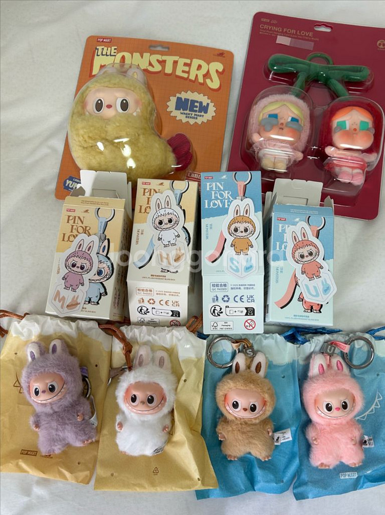 [일괄정가양도] 팝마트 미니라부부 내마음속비밀번호,크라이베이비 사랑의눈물,새우튀김라부부--0