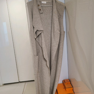 타임 울니트 롱 조끼베스트