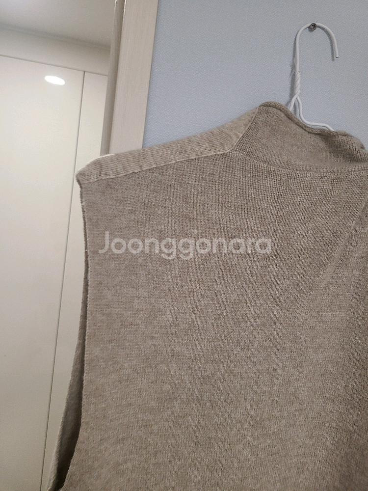 타임 울니트 롱 조끼베스트--5