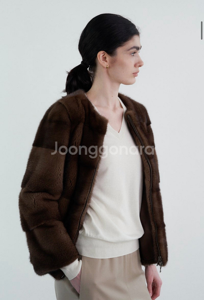 원모어띵 밍크 코트 OMT POVE MINK--1