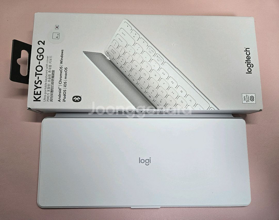 (거의 새상품) 정품 로지텍 keys to go2 키보드--0