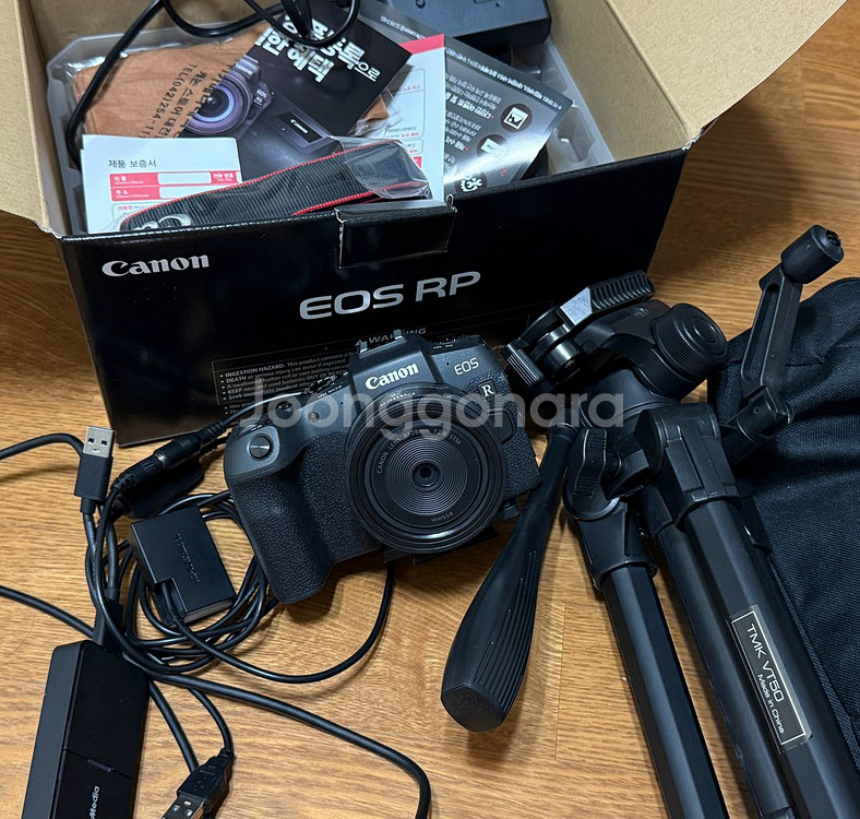 캐논 EOS RP 풀박스 + RF 28mm F2.8렌즈 +방송용장비 풀세트--0