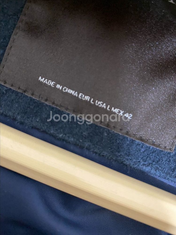 [L]A급 자라 리얼 스웨이드 자켓 네이비--2