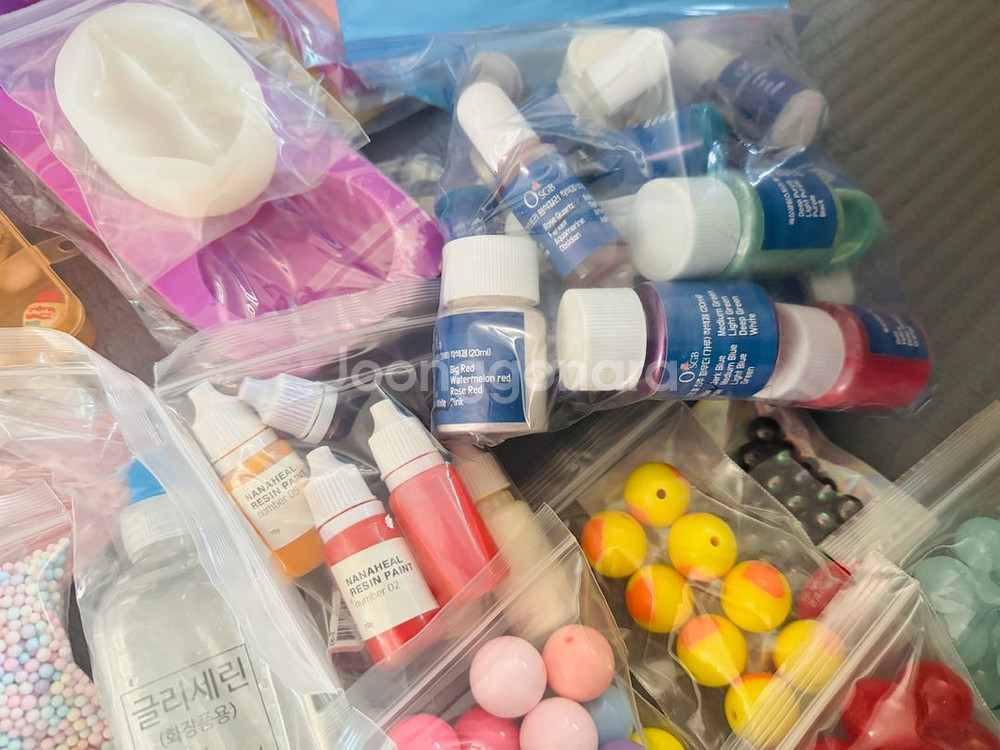 비즈&레진 재료 일괄--2