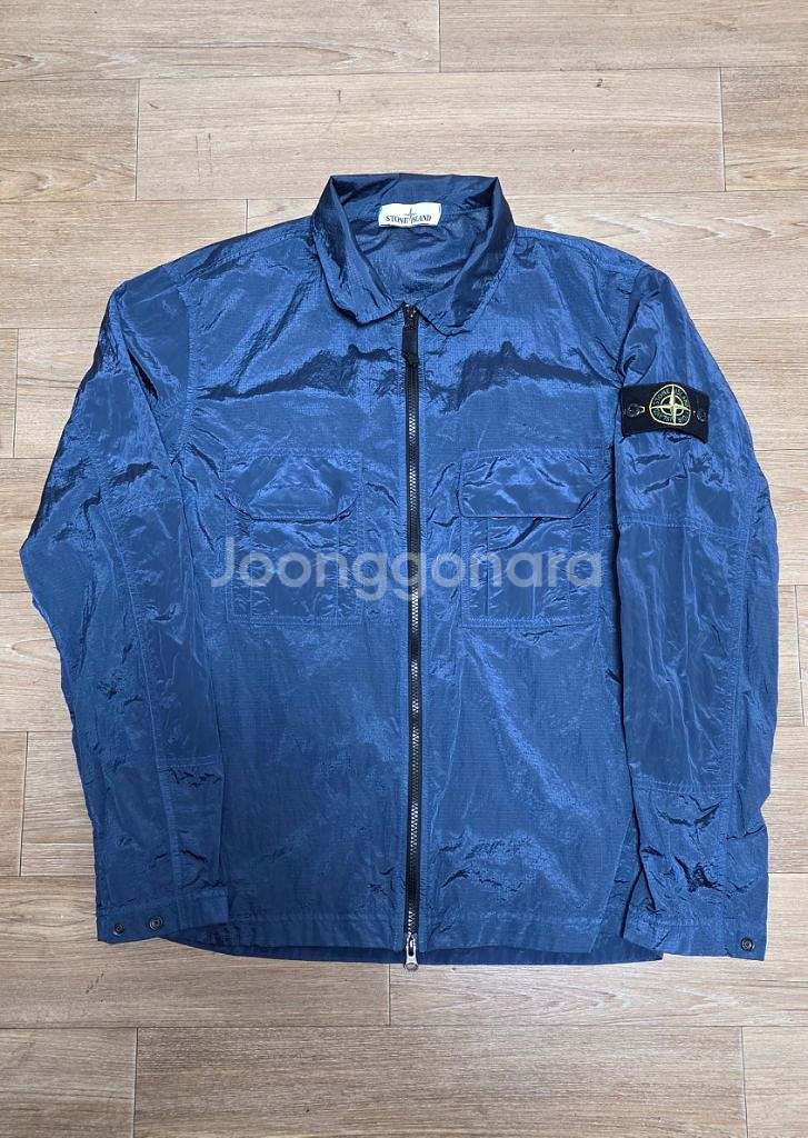 스톤아일랜드 나일론메탈 오버셔츠 M--0