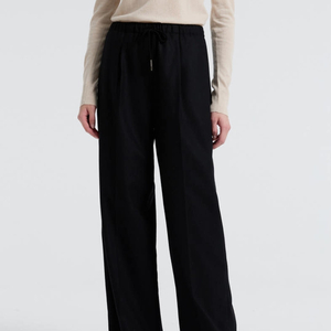 바네사브루노아떼 2024 울 블렌드 밴딩 와이드 팬츠 38사이즈