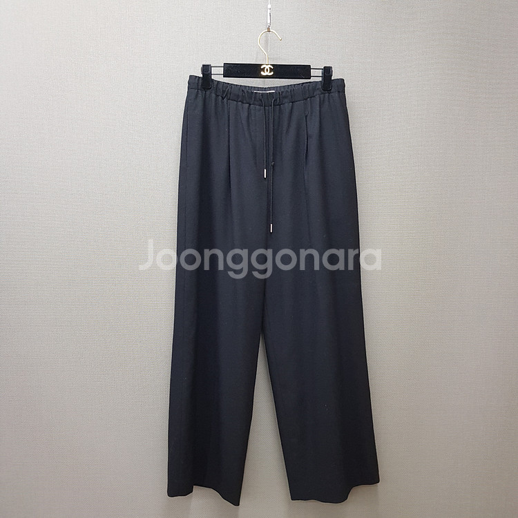 바네사브루노아떼 2024 울 블렌드 밴딩 와이드 팬츠 38사이즈--1