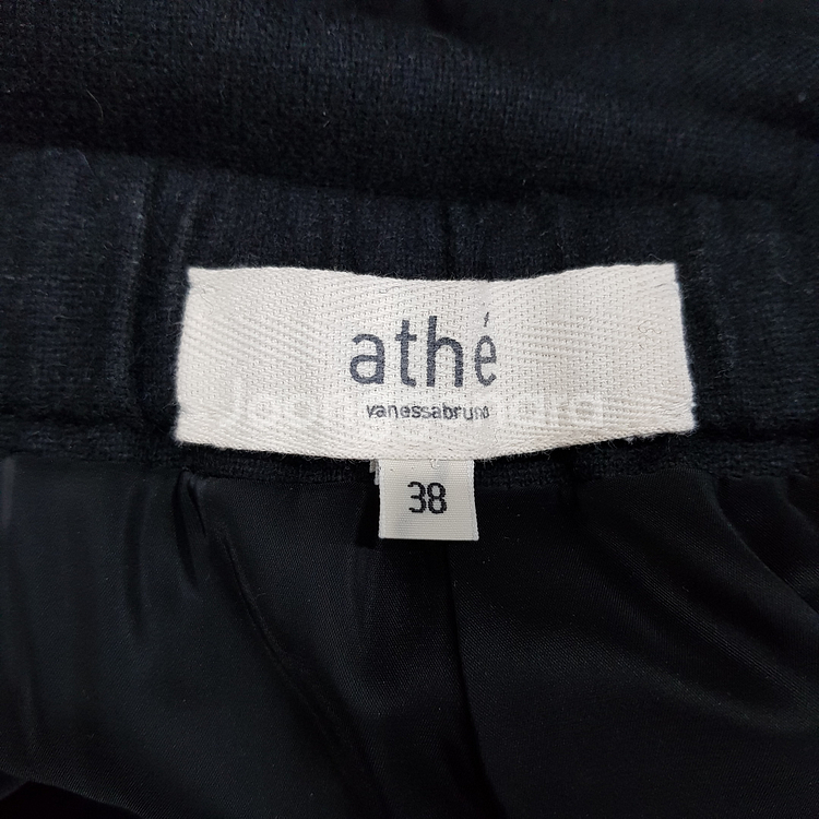 바네사브루노아떼 2024 울 블렌드 밴딩 와이드 팬츠 38사이즈--5