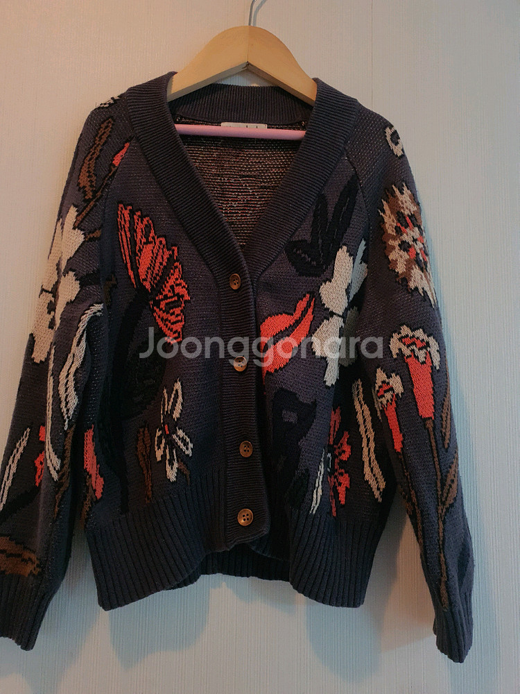 리미떼두두 플라워 패턴 가디건 m--0