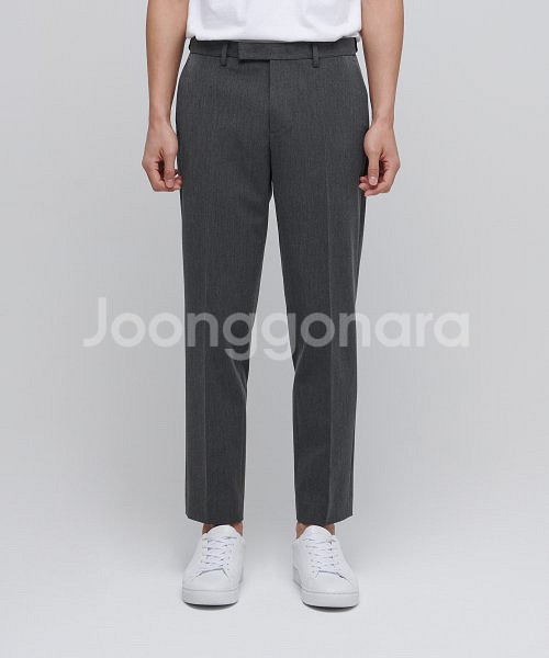 무신사 스탠다드 히든밴딩 슬랙스 바지--0