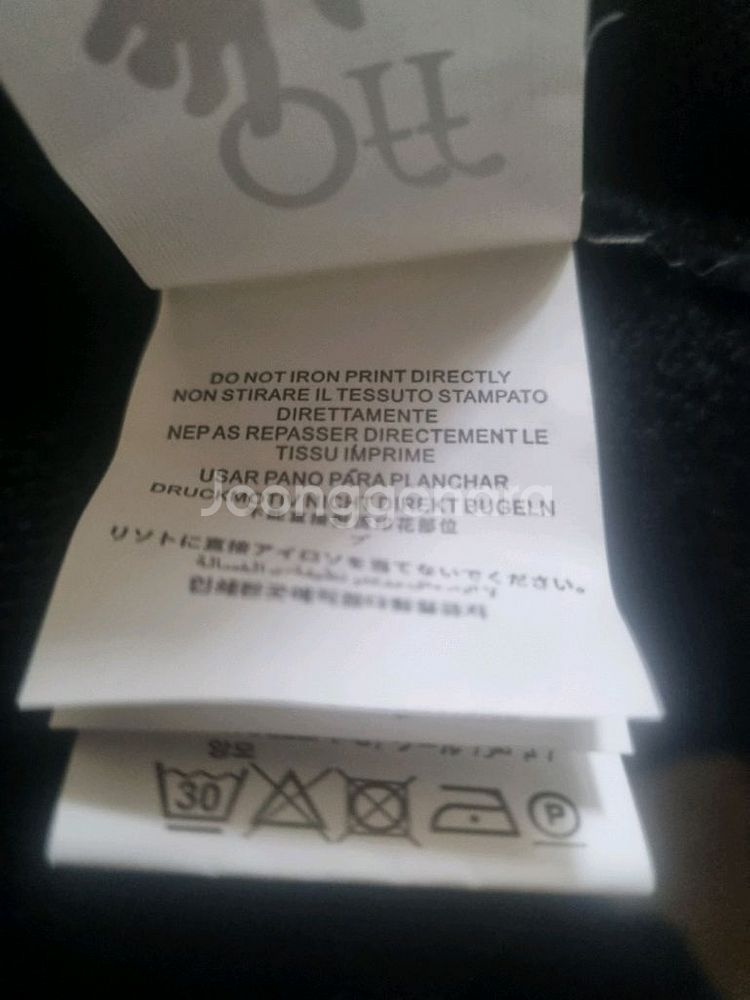 특가) off white 블랙니트. L--4