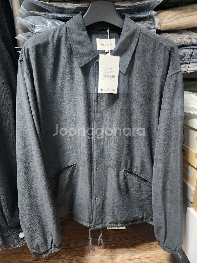 [XL] 아트이프액츠 빈티지 큐프라 코치 자켓 블랙--2
