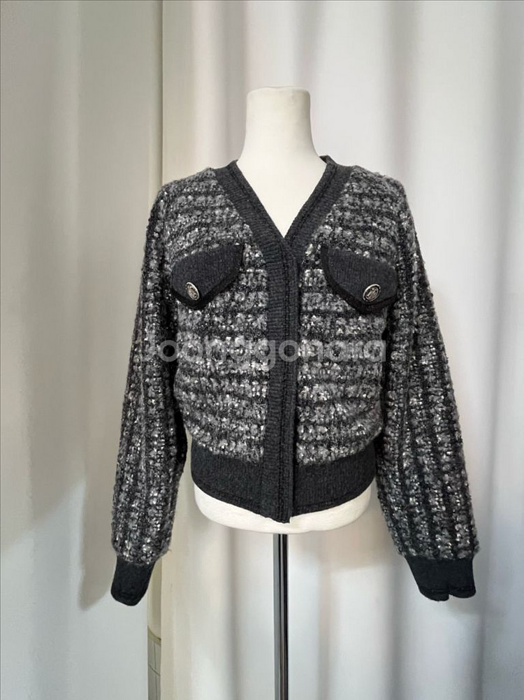 2022년TIME 타임 트위드 가디건 상태.새옷급--0