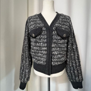 2022년TIME 타임 트위드 가디건 상태.새옷급