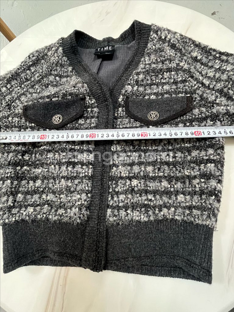 2022년TIME 타임 트위드 가디건 상태.새옷급--5