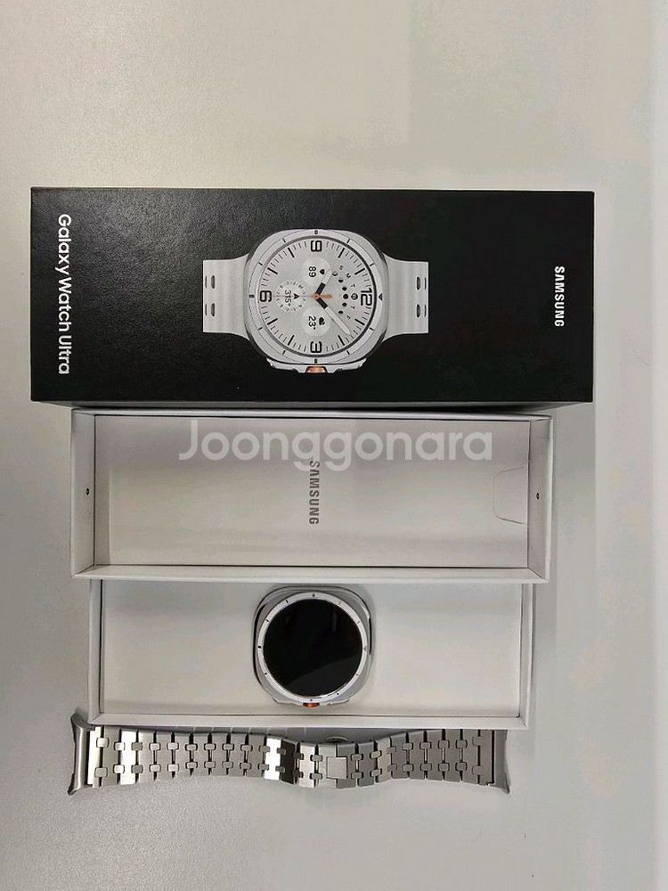 갤럭시워치 울트라 화이트 풀박스 S급 LTE 팝니다--0