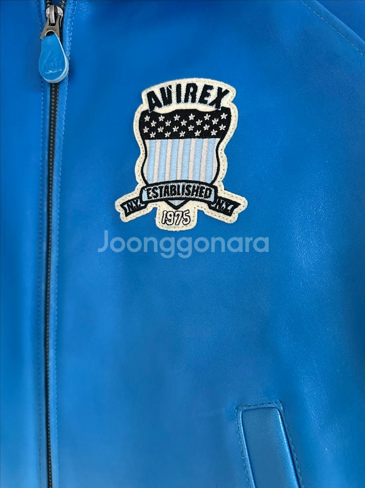 아비렉스 레더 바시티 자켓--1