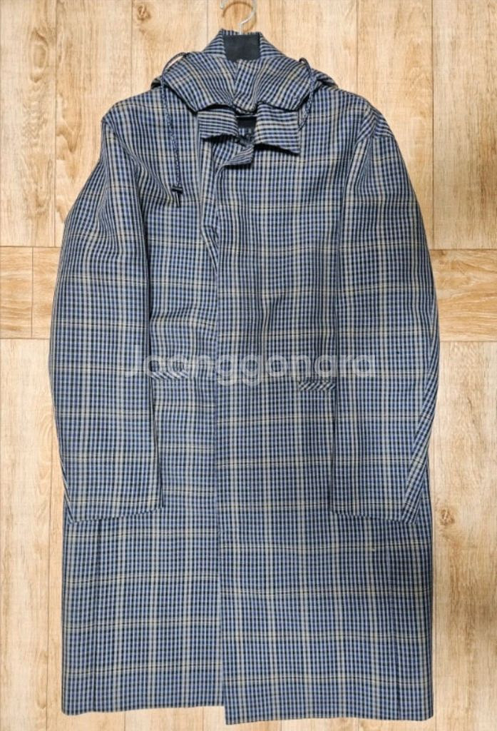 그레이휴 체크후드코트--0