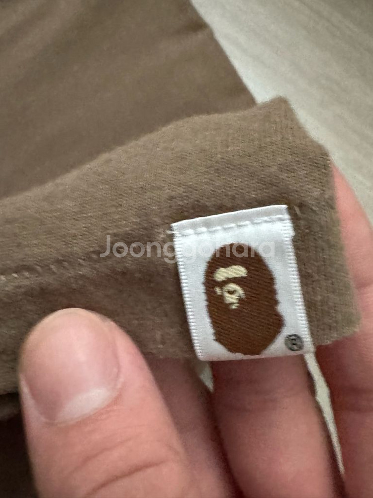 [2XL]베이프 카모 반팔 갈색 티셔츠--2