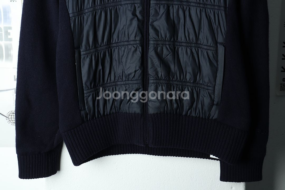 W(L) 휠라 집업 바람막이 점퍼자켓 니트 네이비--3