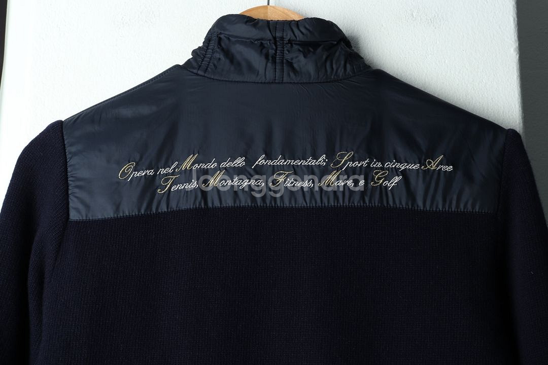 W(L) 휠라 집업 바람막이 점퍼자켓 니트 네이비--4