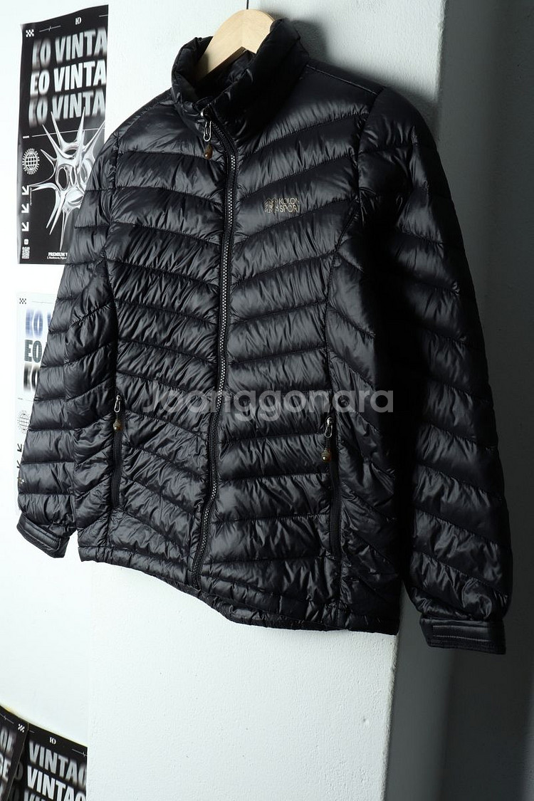 W(M) 코오롱스포츠 패딩 점퍼자켓 경량 블랙--0