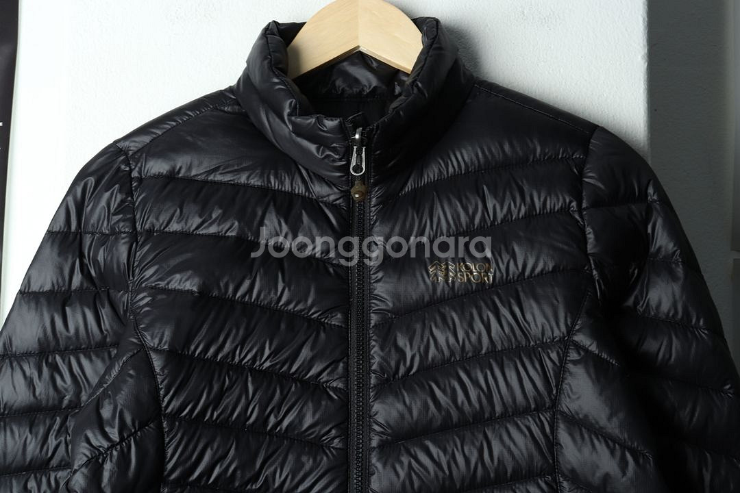 W(M) 코오롱스포츠 패딩 점퍼자켓 경량 블랙--2