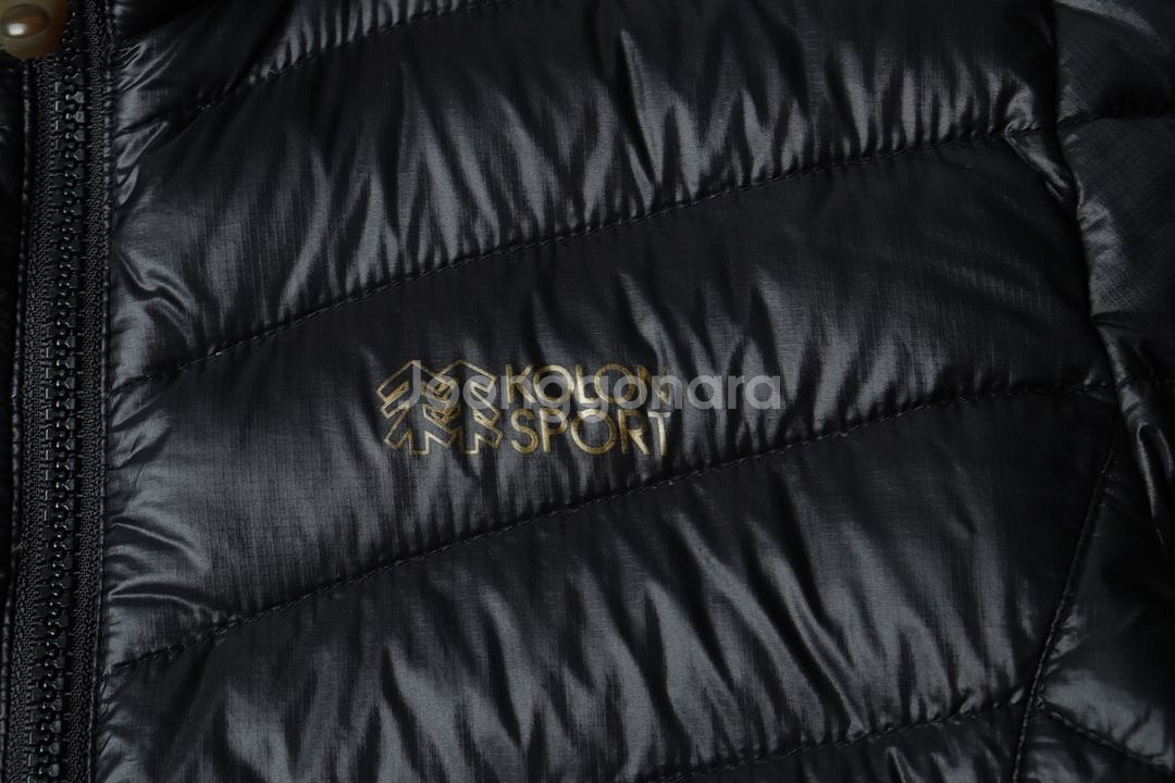 W(M) 코오롱스포츠 패딩 점퍼자켓 경량 블랙--4