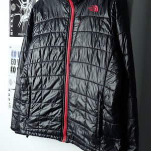 W(XL) 노스페이스 패딩 점퍼자켓 경량 네이비 핑크