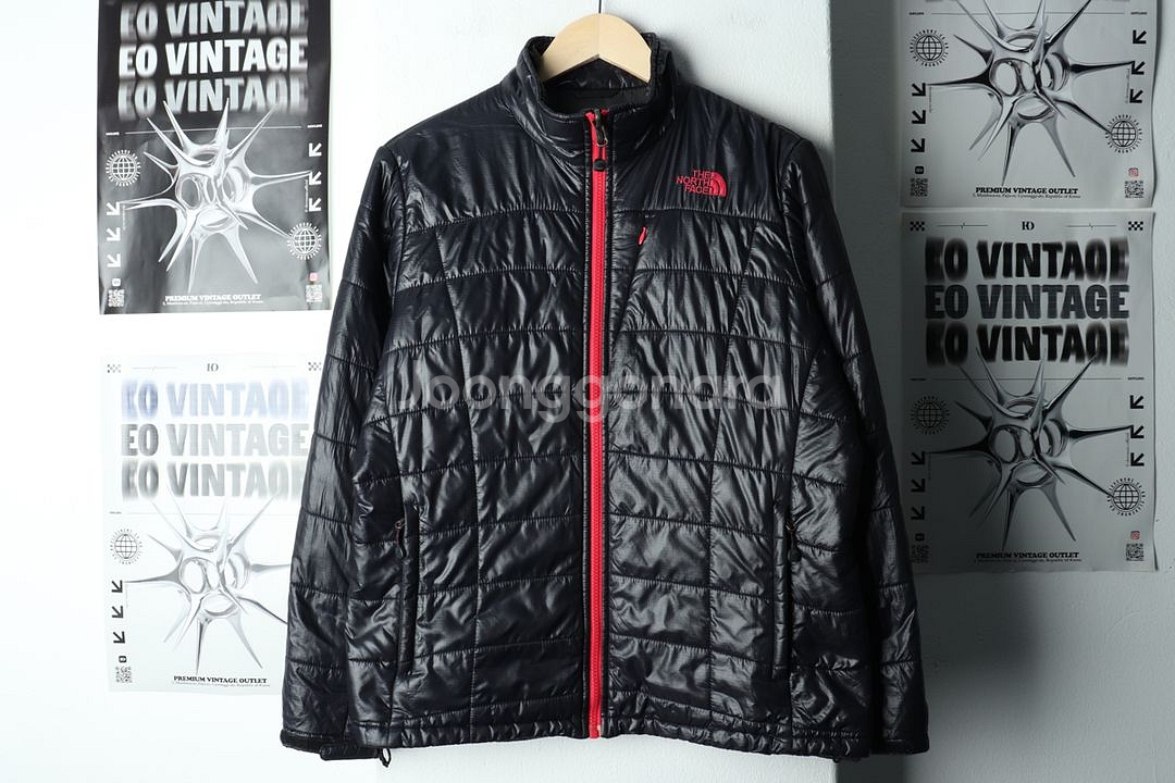 W(XL) 노스페이스 패딩 점퍼자켓 경량 네이비 핑크--1