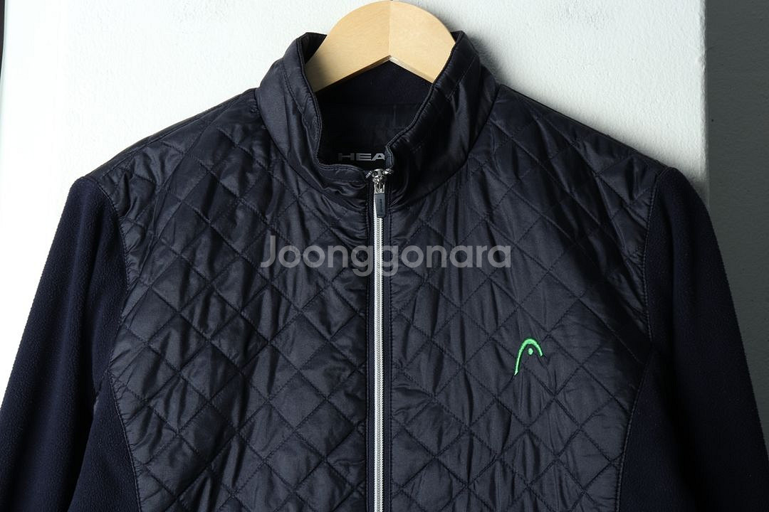 W(XL) 헤드 패딩 점퍼자켓 경량 네이비 후리스--2