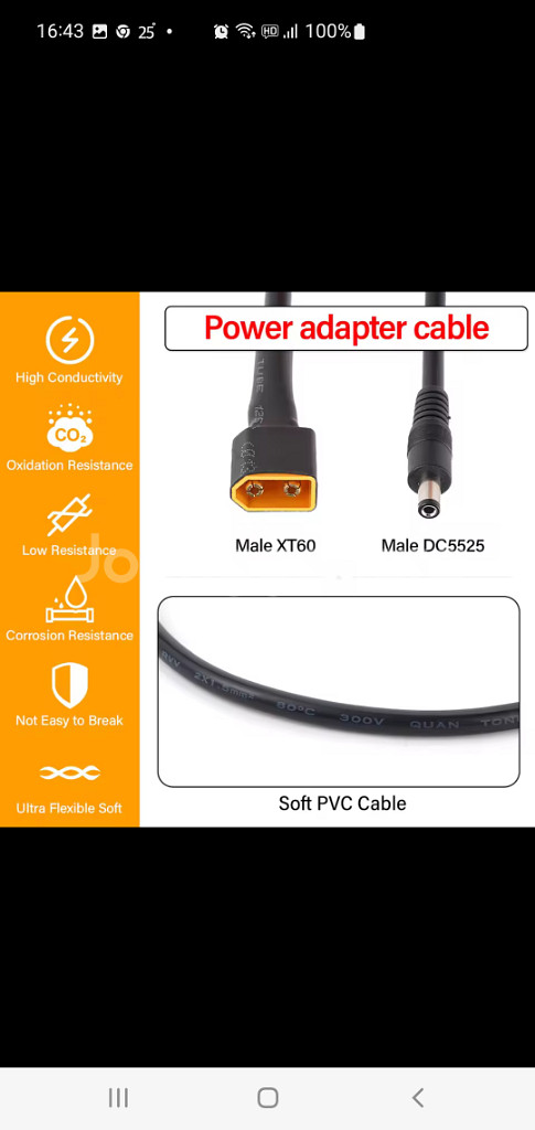 전기자전거 보조배터리 변환 XT60 DC 36v 48v--3