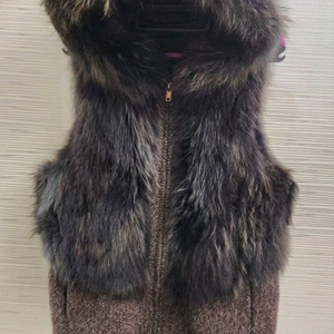 리얼퍼 후드 베스트(너구리)